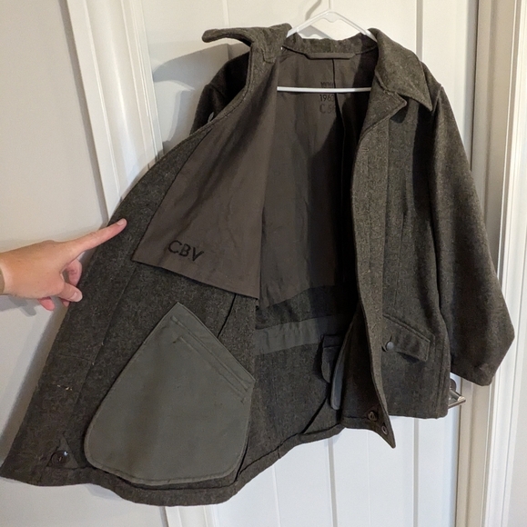 Vintage Swedish Military Wool Field Jacket sz L - Picture 5 of 8